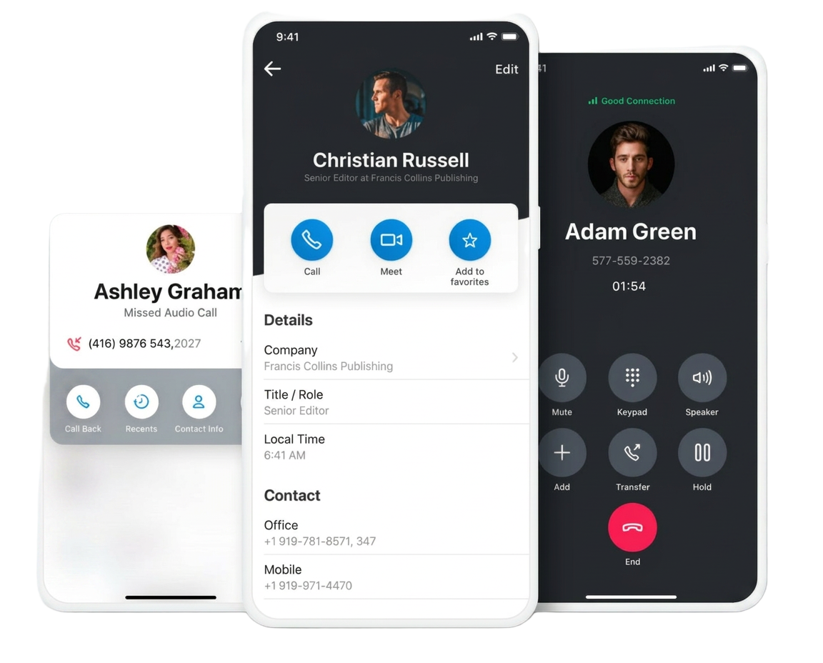 App GoTo Connect em desktop e celular